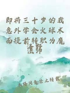 即將三十歲的我意外學(xué)會(huì)火球術(shù)而提前轉(zhuǎn)職為魔法師